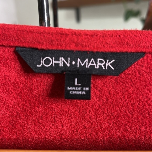 John Mark Butterfly Sleeves Suede Feeling Tunic Top Size Large - Picture 5 of 9